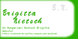 brigitta nietsch business card